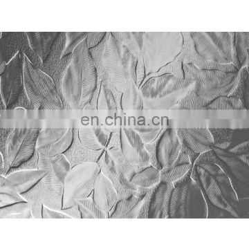 Glass factory high quality decorative custom pattern clear glass