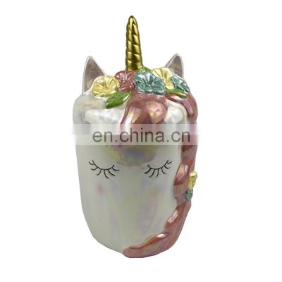 unicorn shape birthday party supplies ceramic storage jar canister