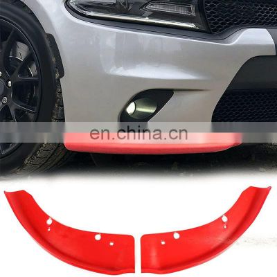 Quality Goods Factory Supply Auto Parts Red Front Bumper Lip protector  For Dodge Charger SRT 2015-2019