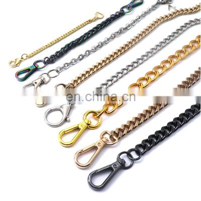 Luxury Women Metal Purse Handbag Chain Cross Body Chain Replacement Straps Chain With Hook