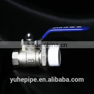 PPR Male Ball Valve with Union with Copper Core and Body PPR Valve