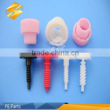 customed small colored uhmwpe profiled HDPE parts PE plastic gear
