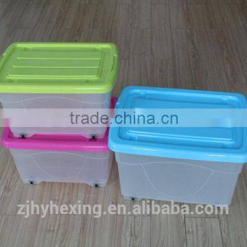 plastic home storage box with lid clear waterproof