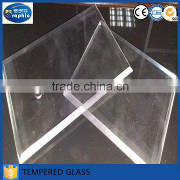 All sizes drill holes 8mm tempered glass with beveled edges