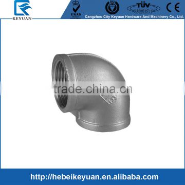 Stainless Steel Cast Elbow Connector 90 DEG Elbow Fitting Threaded Ends
