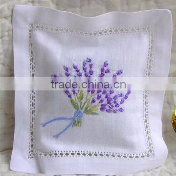 Embroidered Lavender Sachet - Rose