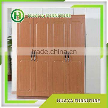 commercial cheap wooden/stainless steel classical wardrobe