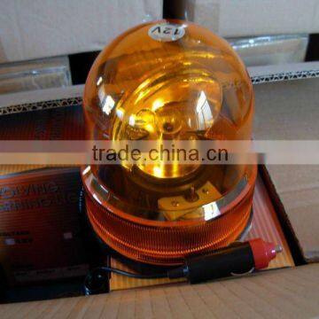 Amber Magnetic Base 12v Revolving Warning Emergency Safety Light All-weather