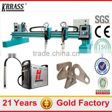 Chinese good quality cheap cnc plasma cutting machine , Gantry Type CNC Plasma Cutter