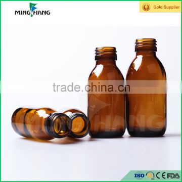 100ml amber medical glass bottle,syrup glass bottle