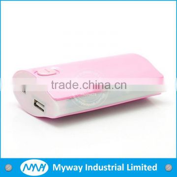 personalized logo free carry LED flash portable phone power bank charger for promotional gift