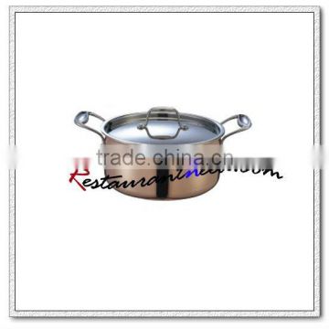 S194 Stainless Steel Triple-ply Copper Stew Pot With Cover