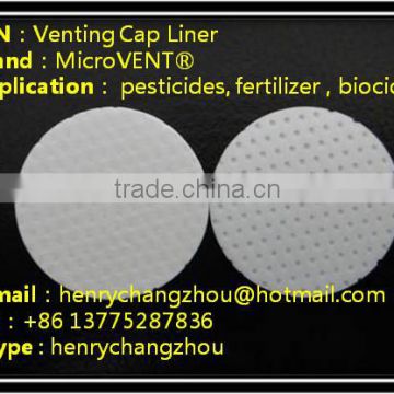 <MICROVENT> MV-323 venting cap liner with Hrdrophobic and Oleophobic membrane