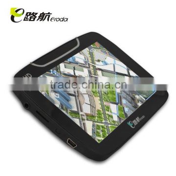 Portable GPS with 5.0inch 800*480 or 480*272pixels touchscreen