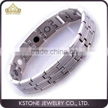 KSTONE Men's power germanium titanium sports energy bracelet