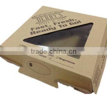 Custom printing cheap corrugated burger box with window