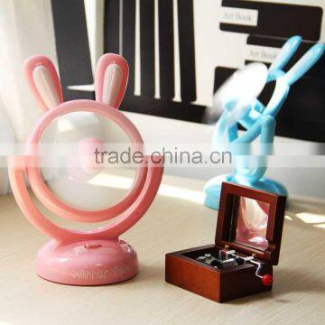 Hot sale rabbit cartoon portable usb fan