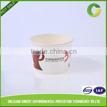 Zhejiang GoBest 8oz Custom logo printed disposable paper soup cup with lid