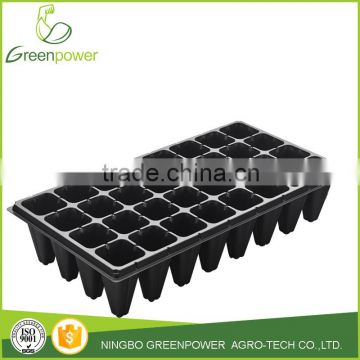 32cell ps material black plastic nursery flat tray