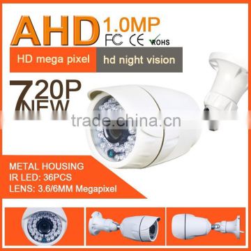 Tollar outdoor security system waterproof bullet metal 1MP 720P AHD cctv camera