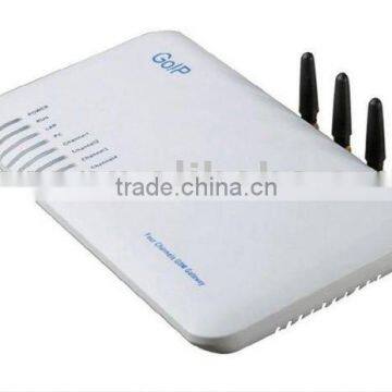 Broadband 4 SIM cards GSM VOIP Gateway 4 ports ( GoIP ) for call termination