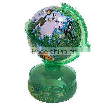 Tin globe kids saving bank