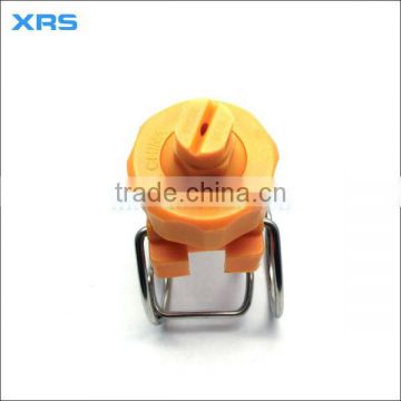 For coating machine Plastic blind hole spray stop nozzle with pipe clamp