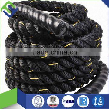 Florescence 1.5 inch and 2 inch diameter pp battle ropes for body training