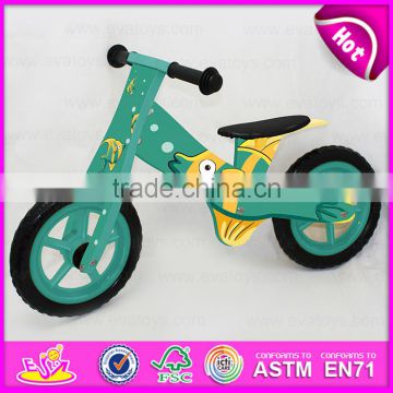 New style wooden balance bike for kids,High quality kids wooden exercise bike,High-grade cheap wooden kids bike W16C122