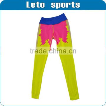Fully sublimation sports wear women legging sport leggings simplicity