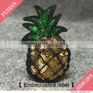 New Fashion Fruit Embroidery Patch with Sequins