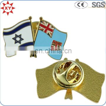 Personalized Enamel Quality National Flag Lapel Pins With Butterfly Clasp