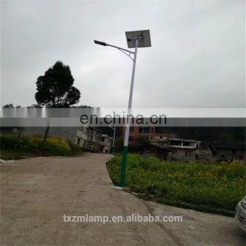 East install in Philippines DC12/24V 45W solar street light with pole use Gel battery use for road and street light