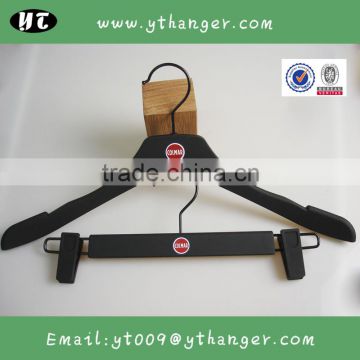 HA7035 same style top and bottom hanger rubber coated plstic hanger