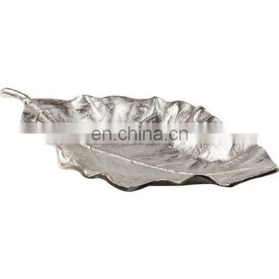 leaf shape unique silver bowl