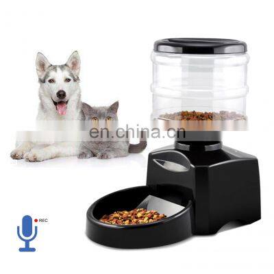 Pet feeder with LCD Display and Voice Recording Automatic Pet Feeder Cat Food Dispenser Automatic Cat Feeder
