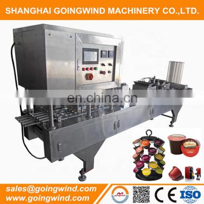 Automatic coffee capsule filling and sealing machine auto nespresso capsules filling machinery cheap price for sale