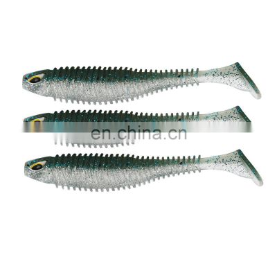 JOHNCOO Soft Plastic Lures Bait 80mm 110mm Fishing Lure Swimming Worm Artificial Lure