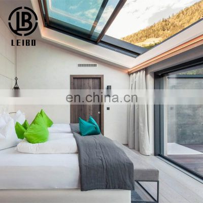 Aluminum Electric Motor Skylight With Airfoil Blade Motorized Sliding Blinds