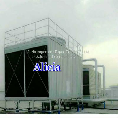 Open Type Cross Flow Industrial FRP Square Water Cooling Tower