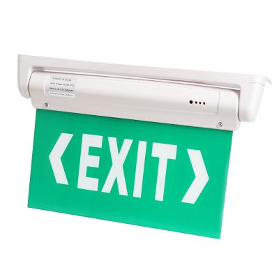 SAA Double Face Running Man Exit Sign Light With Battery Backup