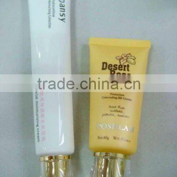 Flexible plastic tube packaging with acrylic cap for personal