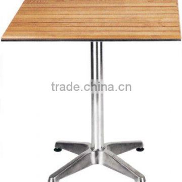 Aluminum & wood table