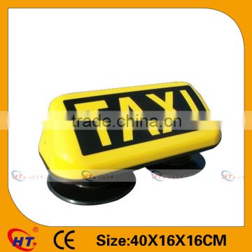 Magnet led signal yellow taxi advertising light box