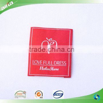 Direct factory custom woven cloth labels for dress