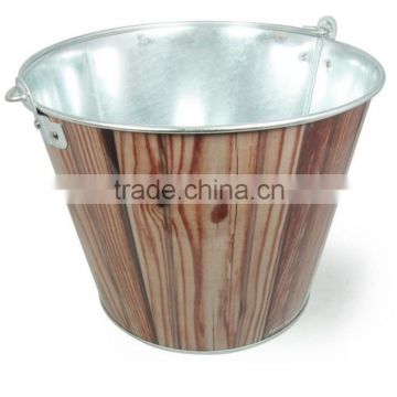 2016 promotional metal ice bucket with bottle opener SMETA factory supply