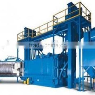 Continuous Pass Through Wire Rod Surface Cleaning and Strengthening Sand Blaster