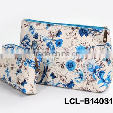 LCL-B1403148 printed pu pvc multifunction trendy make up soft fashion travel cosmetic bag