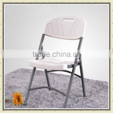 with metal tube white plastic folding garden chair BS-089