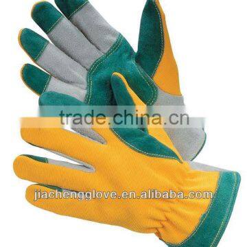 Cow Split Leather Gloves,Spandex,Driver Gloves. split cow leather gloves